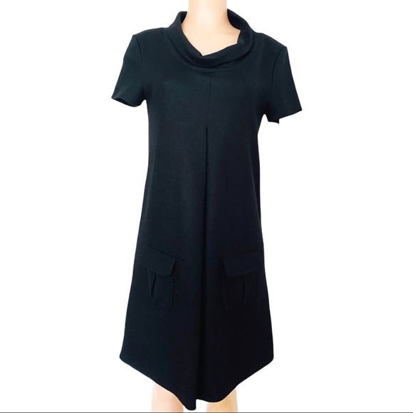 Fendi Black Short Sleeve Lambswool Dress Size EU 40 US 4 - Picture 1 of 11